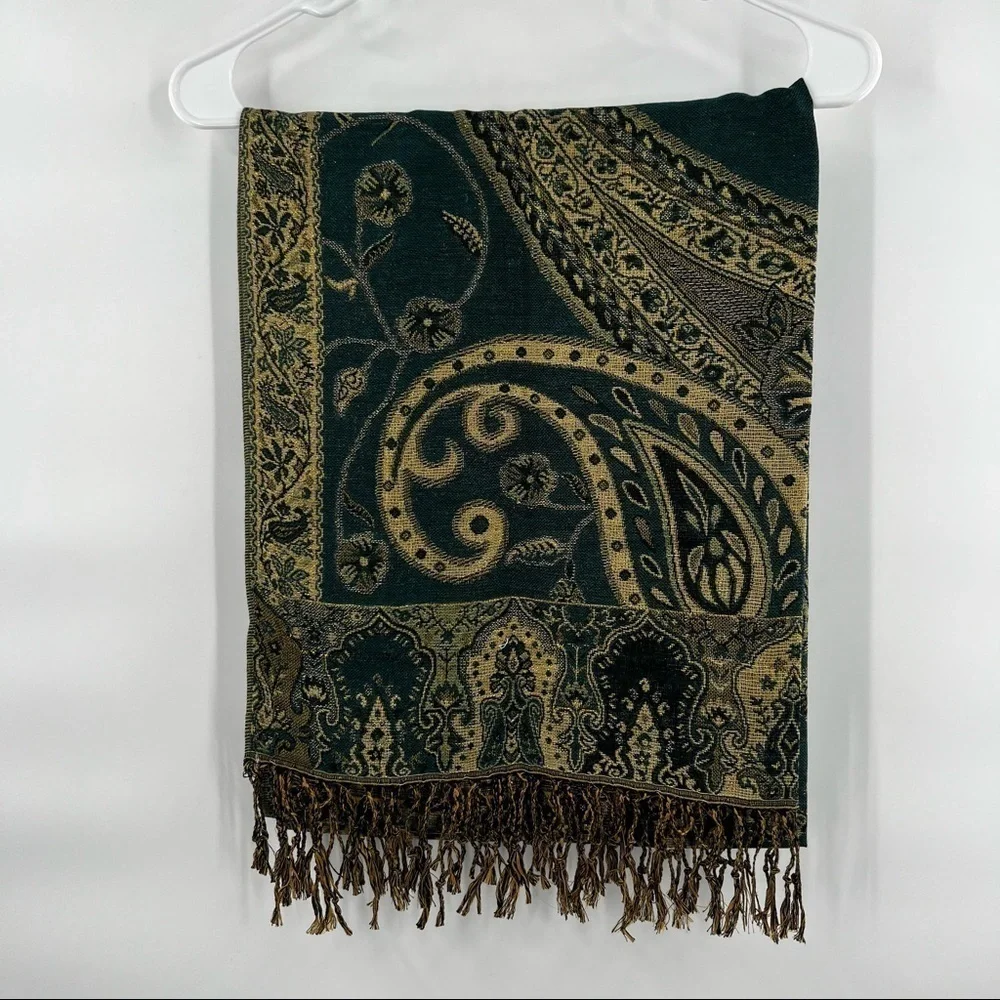 Pashmina and silk scarf